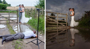 65 фото-доказательств, что свадебные фотографы готовы на все ради запоминающегося кадра (65 фото)