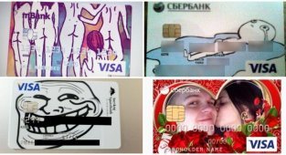 16 немного странных дизайнов банковских карт, при виде которых удивляются кассиры (17 фото)