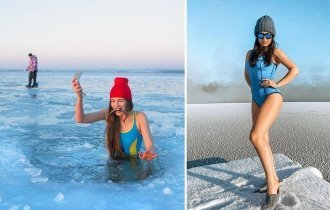Уже искупались: красавицы на ЗОЖе, открывшие зимний купальный сезон (15 фото)