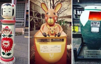Необычные почтовые ящики Японии (16 фото)