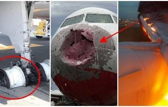 Последствия аварийных посадок, заставляющие трепетать авиапассажиров (15 фото)