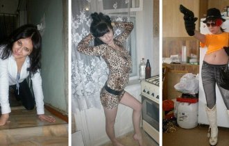Домашние фотосессии простушек, кадры с которых были выложены в интернет их бывшими подругами (21 фото)