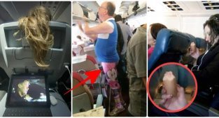 13 ужасных пассажиров, которых мало с самолета высадить, а надо еще в черный список добавить (14 фото)