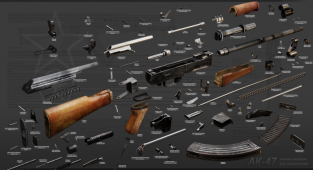 Анатомия оружия или оружие в разобранном виде. Фотоподборка (33 фото + 1 видео)