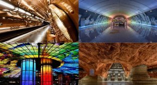Если делать, то не скучно: удивительные станции метро из разных стран (17 фото)
