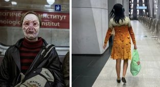 Strange people from the subway who continue to surprise us (17 photos)