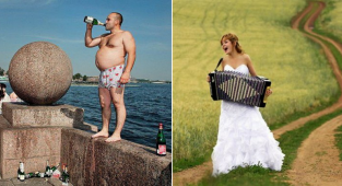 Фотографии, показывающие, насколько похожи городские и деревенские свадьбы (29 фото)