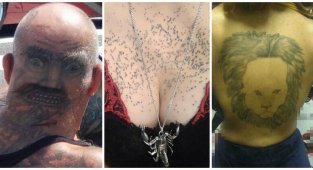 19 абсолютно упоротых татуировок, за которые горе-мастерам пора оторвать руки (20 фото)