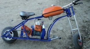 Голь на выдумки хитра: самодельные мопеды, мокики и самокаты (30 фото)