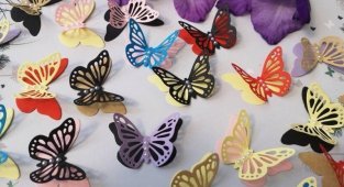 Как легко и быстро сделать красивых бабочек из бумаги (18 фото + 1 видео)