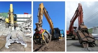 20 fantastic digging units: the strength and power of excavator equipment (13 photos + 7 videos)