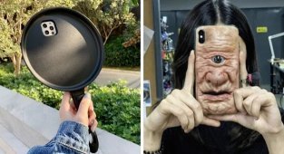 15 phone cases whose creative designs drive you crazy and raise a lot of questions (16 photos)