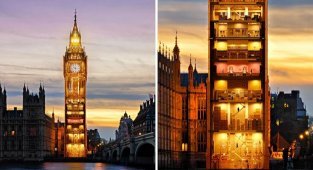 Как знаменитые сооружения выглядят в разрезе (29 фото)