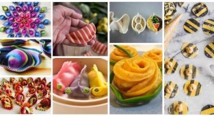 30 необычных форм, видов и окрасок пельмешек и прочих тесто-мясных "пончиков" (32 фото)