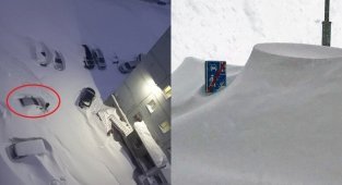 Откопал машину - откопай и дорогу: жители Норильска делятся фото и видео города после снегопада (12 фото + 2 видео)