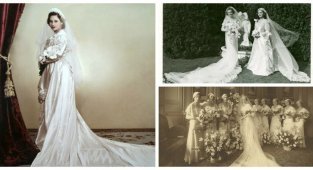 Чем длиннее, тем элегантней: невесты 1930-х годов в свадебных образах (41 фото)