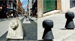 Дорожные столбики, как мостик в историю (9 фото)