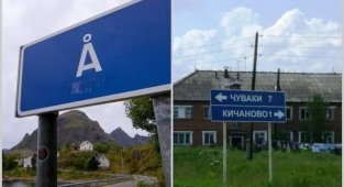 Village of Khokhotuy and Monkey's Eyebrow: 12 towns with strange names (13 photos)