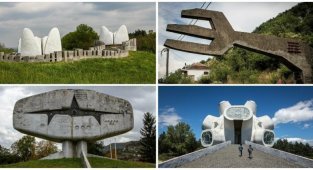 Что это такое: 30 невероятных монументов бывшей Югославии (31 фото)