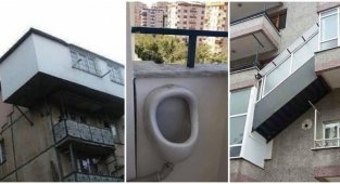 17 безбашенных балконов, которые не должны были существовать (18 фото)