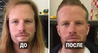 15 длинноволосых парней, которые распрощались со своими гривами (16 фото)