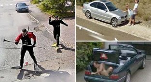 Необычные снимки, сделанные камерами Google Street View (29 фото)