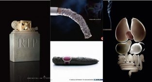 20 шокирующих рекламных шедевров, которые подвигнут вас бросить курить (22 фото)