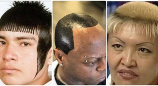 20 ужасных причесок от горе-парикмахеров, которым пора оторвать руки за их бесчинства (21 фото)