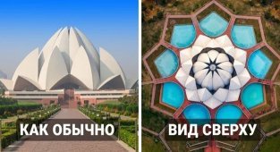 Знаменитые строения, показанные с нетипичного ракурса (20 фото)