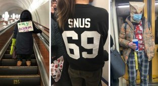 Неудержимые модники московского метро, к которым мы никак не привыкнем (20 фото)