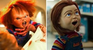 Как выглядят герои фильмов ужасов в оригинальных фильмах и ремейках (12 фото)