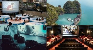 «Кіно, вино та доміно»: найнезвичайніші кінотеатри з усього світу (24 фото + 1 відео)
