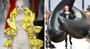 19 crazy outfits from fashion shows (20 photos)