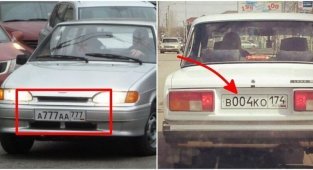 Номерок блатной: когда регистрация авто вышла дороже машины (14 фото)
