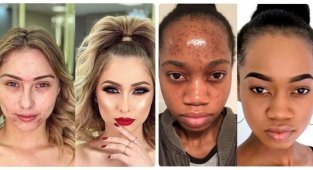Как женщины обманывают мужчин с помощью макияжа (17 фото)