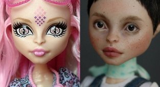 Страшно красиво: как стандартные куклы превращаются в пугающе реалистичных ангелочков и монстров (39 фото)