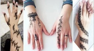 Мехенди: удивительное искусство рисунков хной на теле (18 фото)