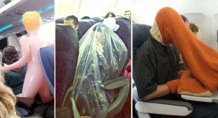 30 сцен на борту самолета, которых вы предпочли бы никогда не видеть (32 фото)