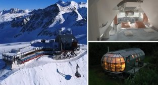 Secret hotels of the world: bunkers, airships and dens (21 photos)