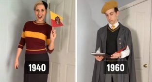 Как менялась школьная форма в Хогвартсе за последние 100 лет (15 фото)