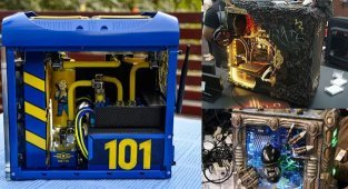 Черные, белые, красные: необычные корпуса для компьютеров (15 фото)