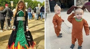 30 отличных детских костюмов для празднования Хэллоуина (31 фото)