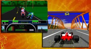 The most unusual racing games on the Sega mega drive 2 console (10 photos)
