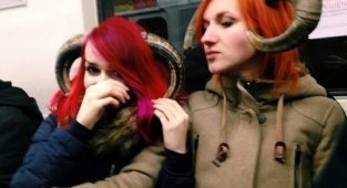 Чудики и не только в метро (30 фото)