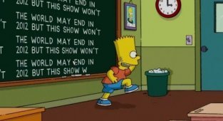 Что Барт Симпсон писал на доске (32 фото)