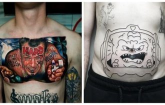 27 нелепых татуировок, на которых настояли заказчики (28 фото)