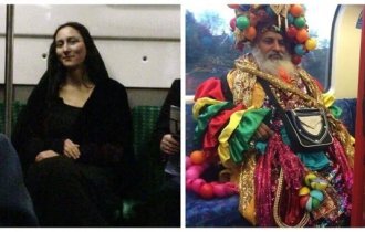 Необычные, забавные и странные пассажиры метро (46 фото)