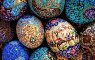 Крашеные яйца в Иране: пища, которую разделяют с душами мертвых (21 фото)