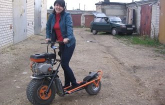 Голь на выдумки хитра: самодельные мопеды, мокики и самокаты (30 фото)