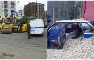 Автомобільні аварії, які пояснити дуже складно (20 фото)